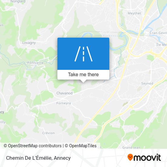 Chemin De L'Émélie map