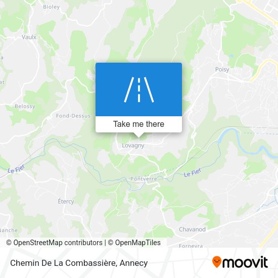Chemin De La Combassière map