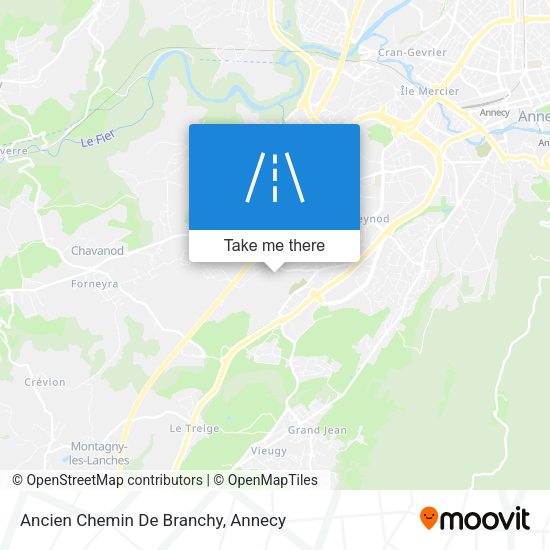 Ancien Chemin De Branchy map