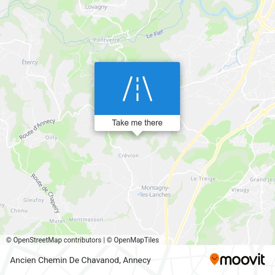 Ancien Chemin De Chavanod map