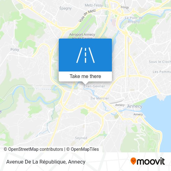 Avenue De La République map