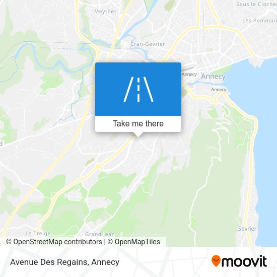 Avenue Des Regains map
