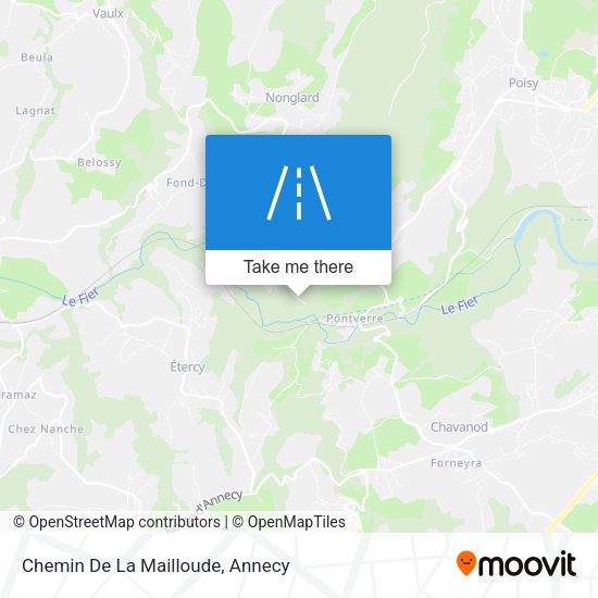 Chemin De La Mailloude map