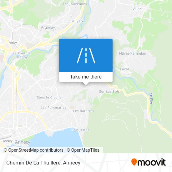 Chemin De La Thuillère map