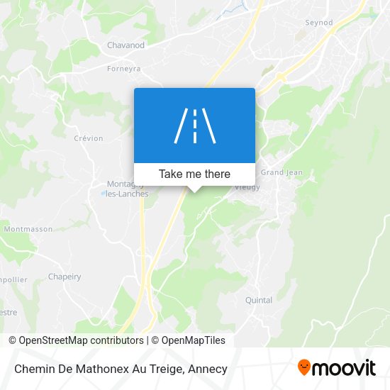 Chemin De Mathonex Au Treige map