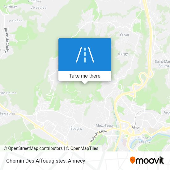 Chemin Des Affouagistes map