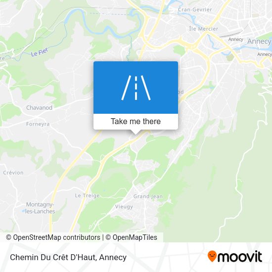 Chemin Du Crêt D'Haut map