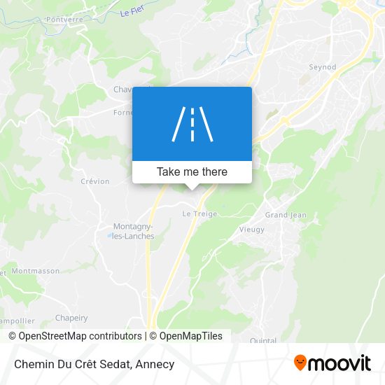 Chemin Du Crêt Sedat map