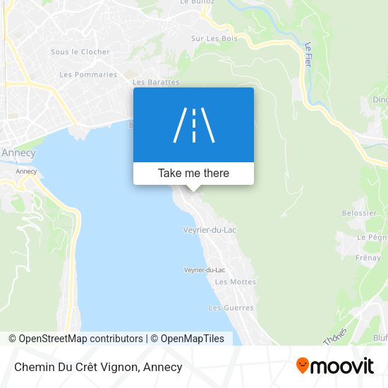 Chemin Du Crêt Vignon map