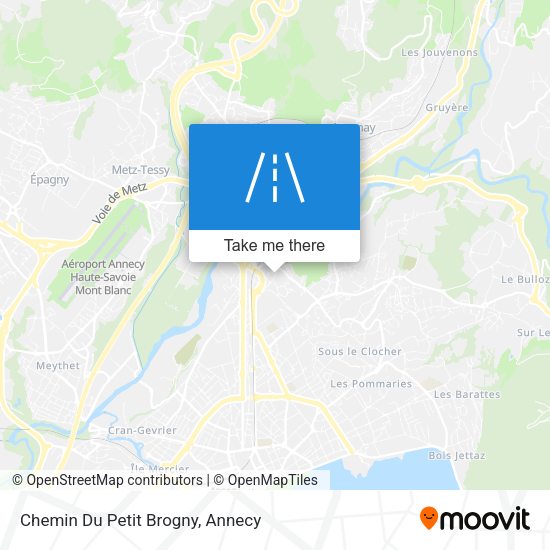 Chemin Du Petit Brogny map
