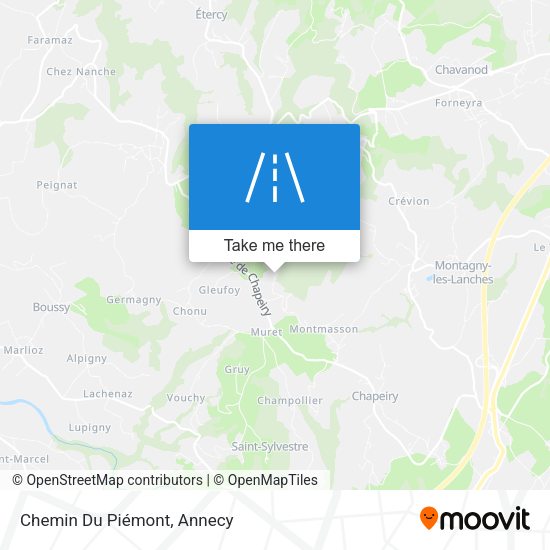 Chemin Du Piémont map