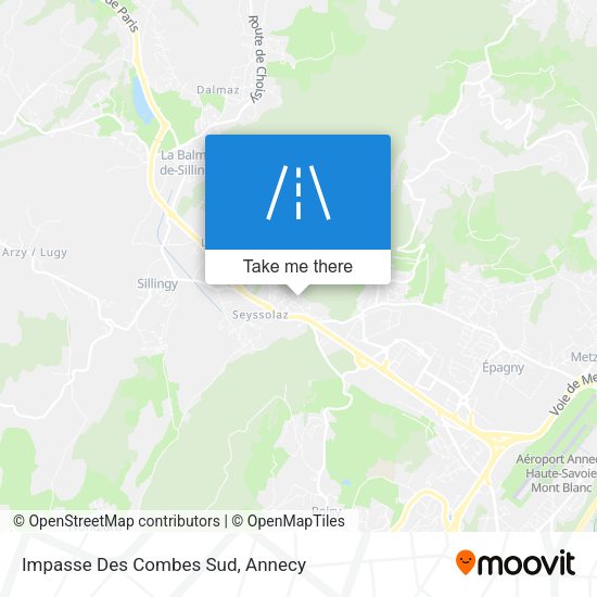 Impasse Des Combes Sud map