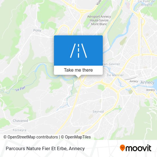 Parcours Nature Fier Et Erbe map