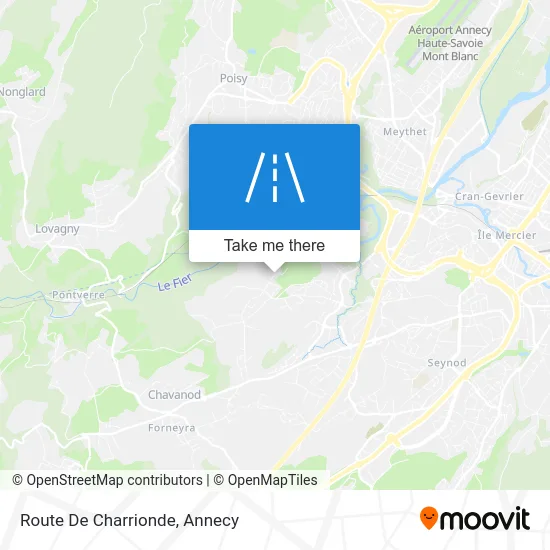 Route De Charrionde map