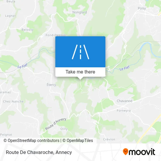 Route De Chavaroche map