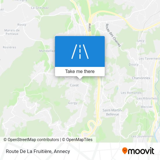 Route De La Fruitière map