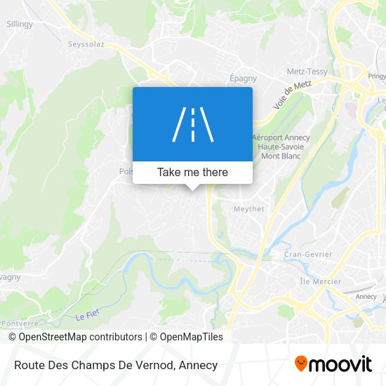 Route Des Champs De Vernod map