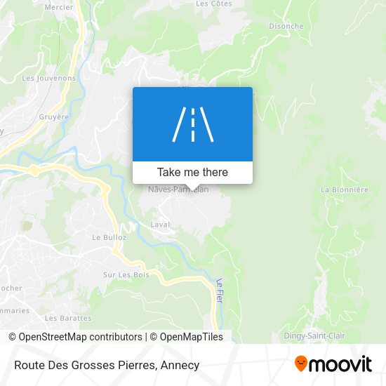 Route Des Grosses Pierres map