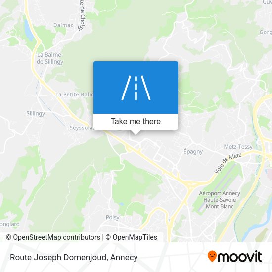 Route Joseph Domenjoud map