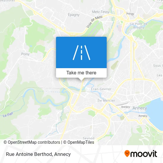 Rue Antoine Berthod map
