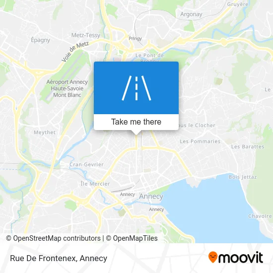 Rue De Frontenex map