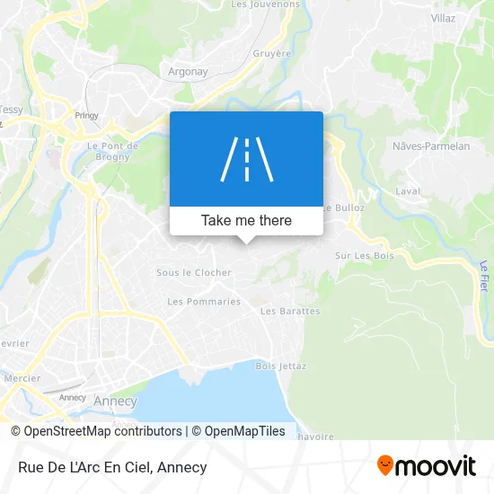 Rue De L'Arc En Ciel map