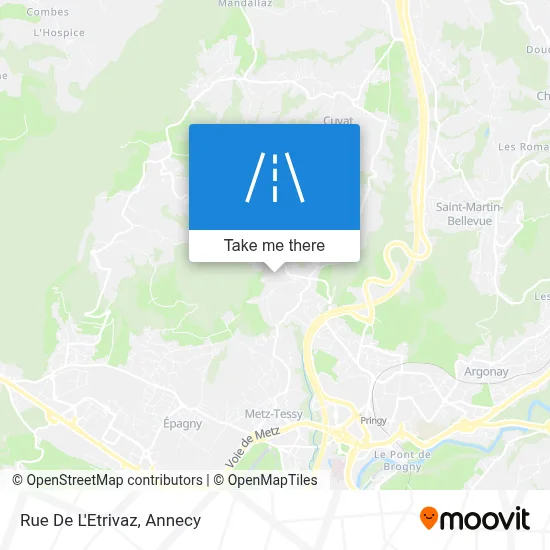 Rue De L'Etrivaz map