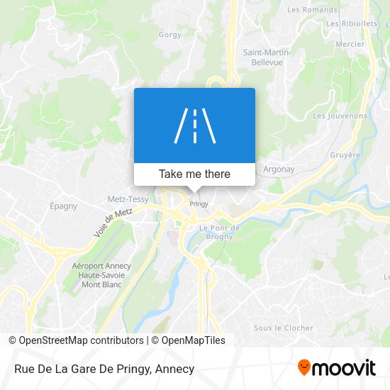 Rue De La Gare De Pringy map