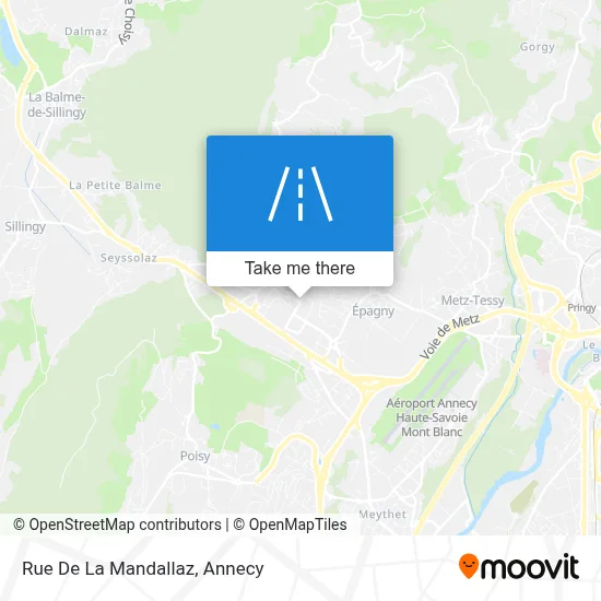 Rue De La Mandallaz map