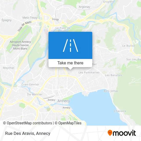 Rue Des Aravis map