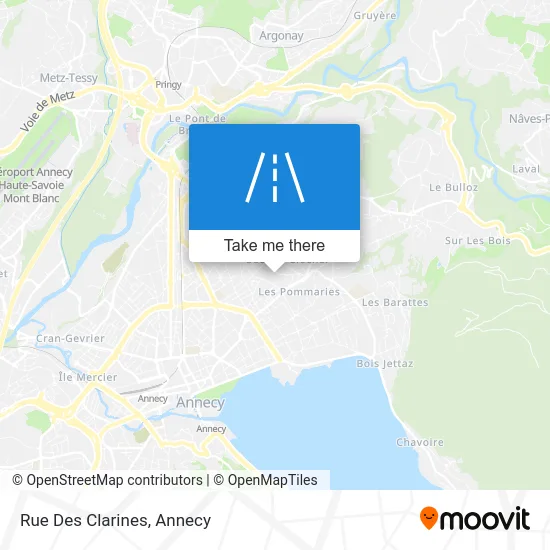 Rue Des Clarines map