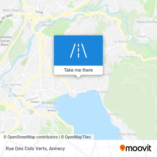 Rue Des Cols Verts map