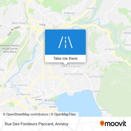 Rue Des Fondeurs Paccard map