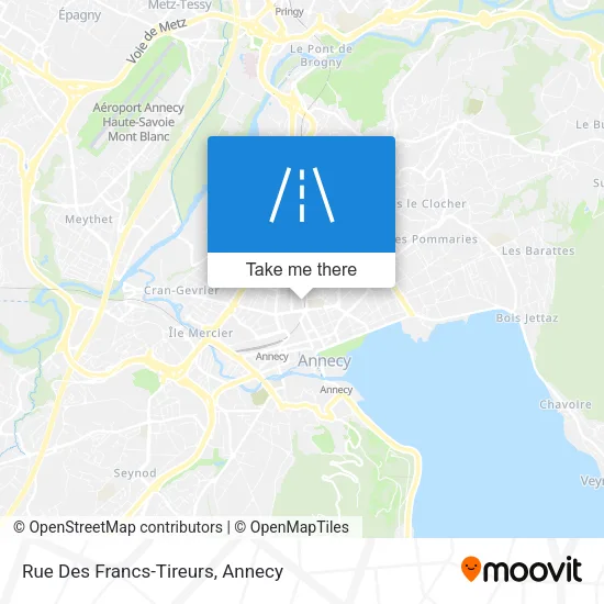 Rue Des Francs-Tireurs map