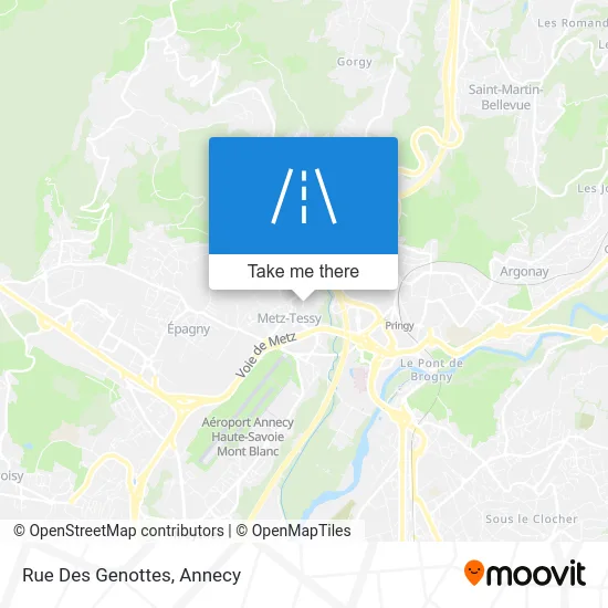 Rue Des Genottes map