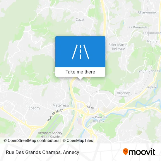 Rue Des Grands Champs map