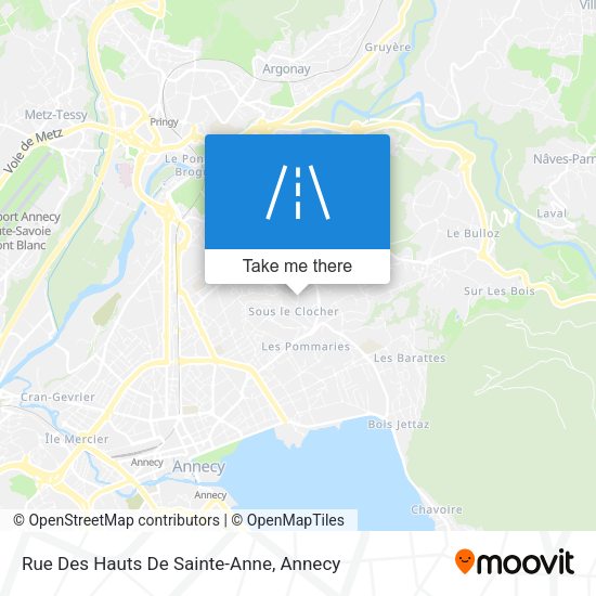 Rue Des Hauts De Sainte-Anne map