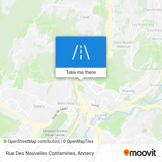 Rue Des Nouvelles Contamines map
