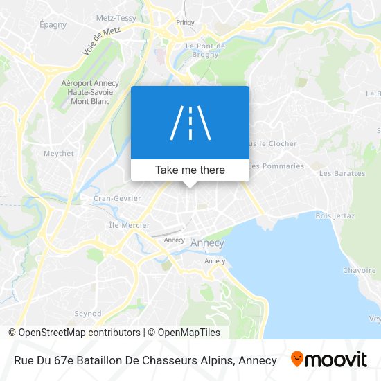 Rue Du 67e Bataillon De Chasseurs Alpins map