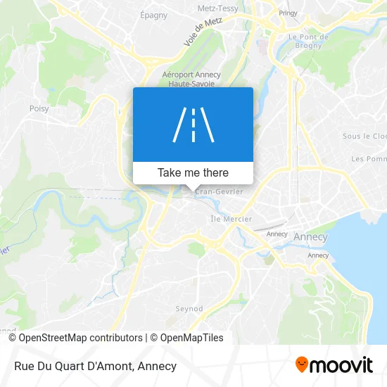 Rue Du Quart D'Amont map