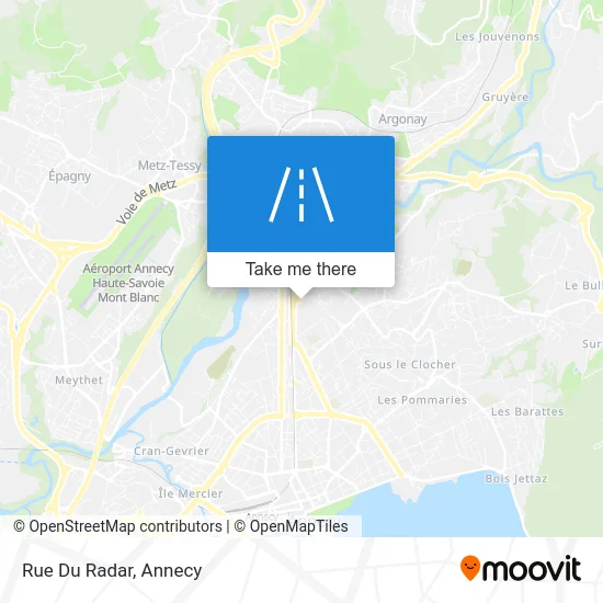 Rue Du Radar map
