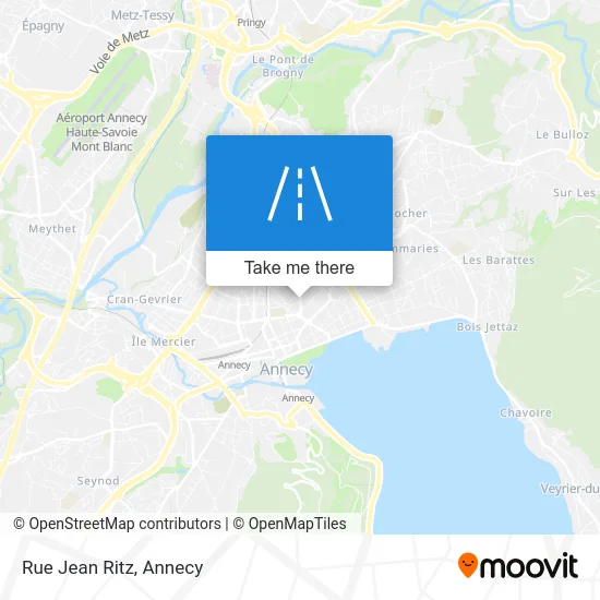 Rue Jean Ritz map