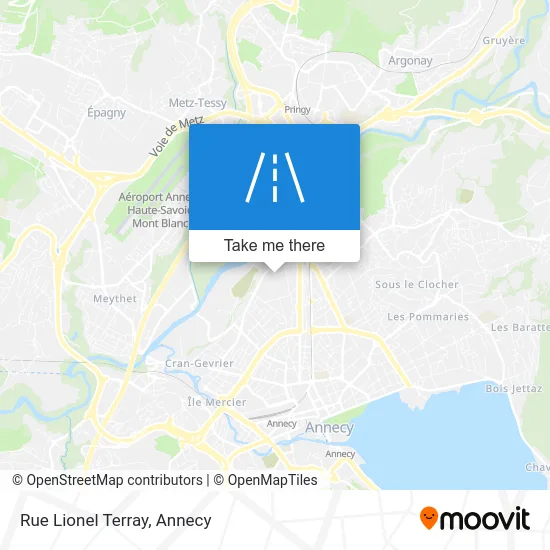 Rue Lionel Terray map