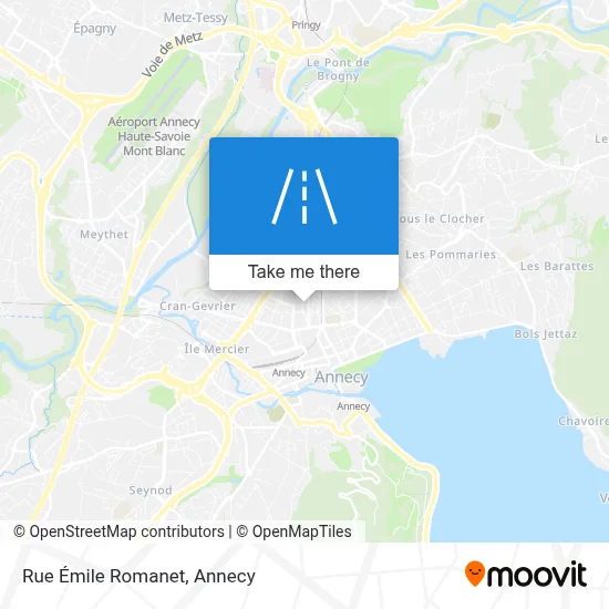 Rue Émile Romanet map