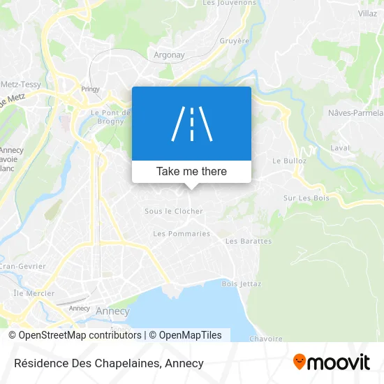 Résidence Des Chapelaines map