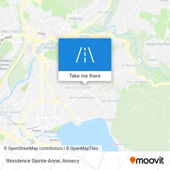Résidence Sainte-Anne map