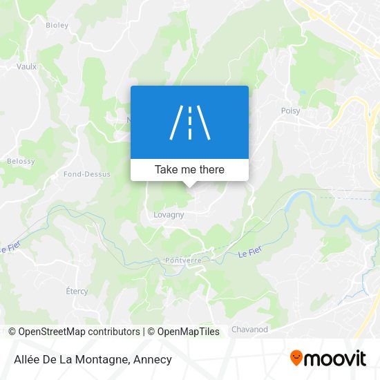 Allée De La Montagne map