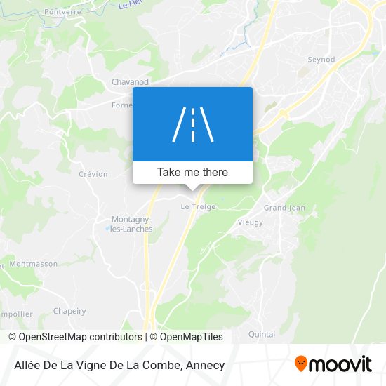 Allée De La Vigne De La Combe map