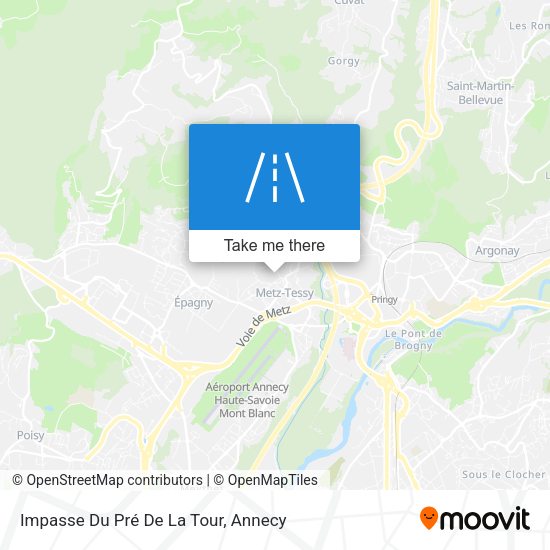 Impasse Du Pré De La Tour map