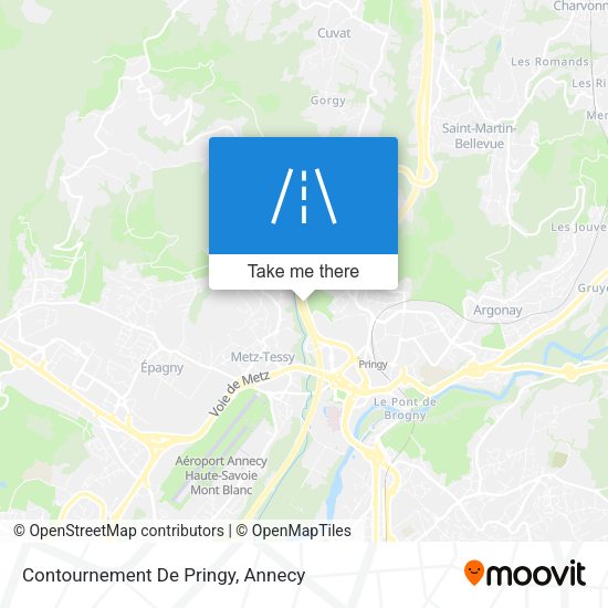Contournement De Pringy map